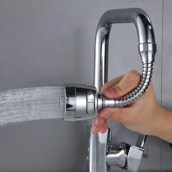 360 Degree Flexible Nozzle Spout Water Saving Kitchen Sink Tap Faucet Extender