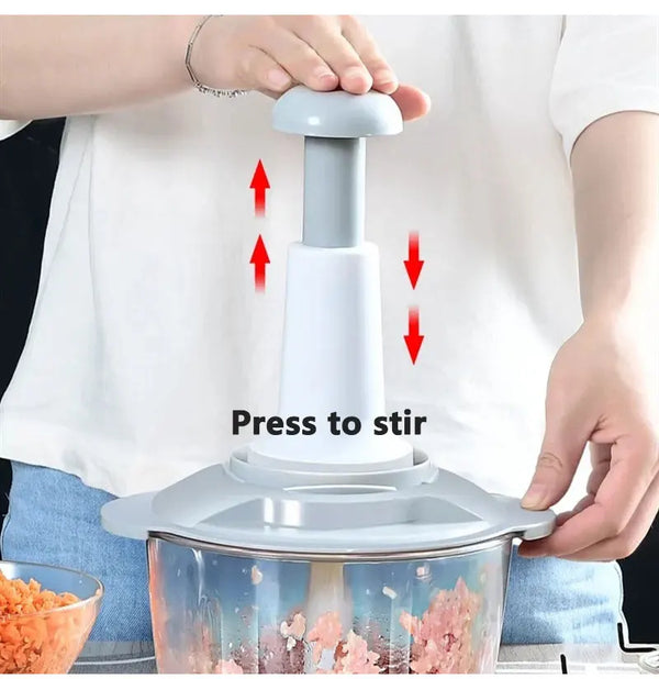 Large Handheld Food Chopper for Chopping and Dicing Vegetables, Fruits, Herbs and Onions, L 2