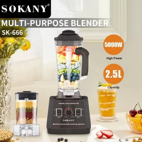 Sokany Blender 5000W SK 666 2.5L Black